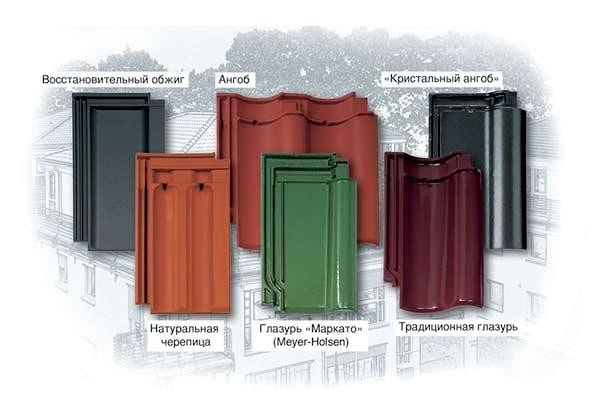 керамическая черепица покрытая глазурью