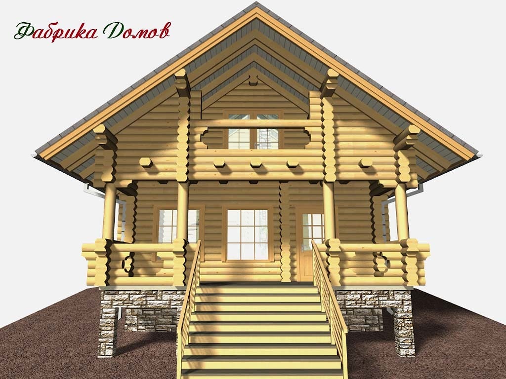 Типовой проект деревянного дома «Экодом»