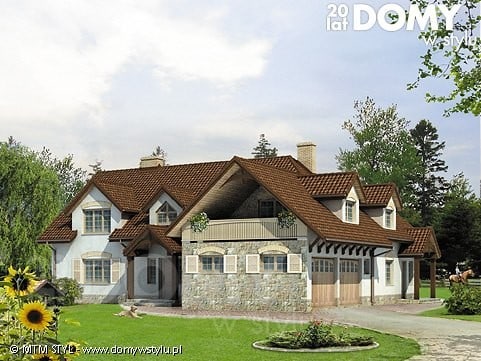 Проект Дом с мансардой Kasztan 256 м3  