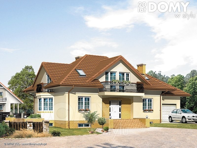 Проект Дом с гаражом Koral 2 - 170 м2  