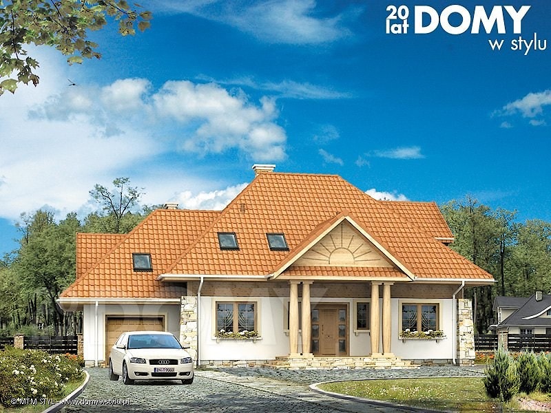 Проект Дом с мансардой Orkan 2 - 211 м2  