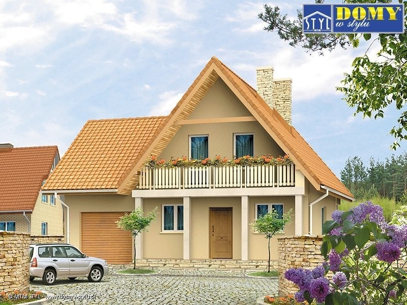 Проект Дом с гаражом Mikrus 3 - 95 м2  