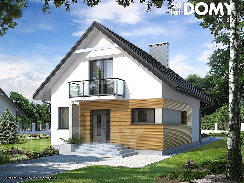 Проект Дом с мансардой Lilia 2 - 105 м2  