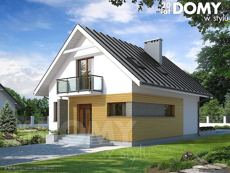 Проект Дом с мансардой Lilia 3 - 105 м2  
