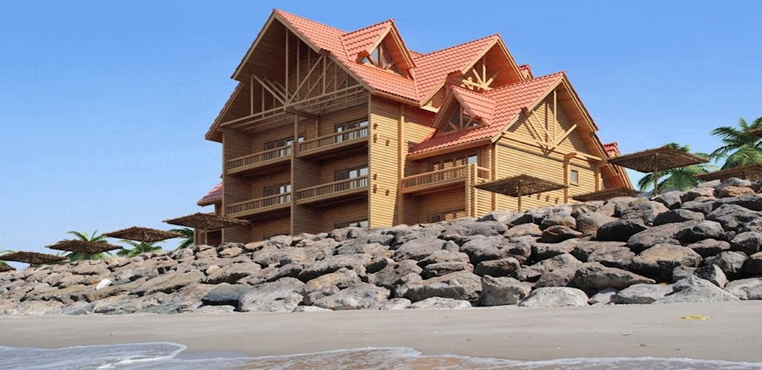 деревянный отель