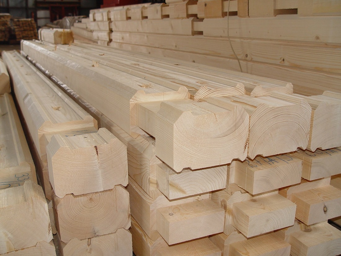 Производство бруса, клееного бруса, профилированного бруса, оцилиндрованного бревна для деревянного дома — цена по запросу