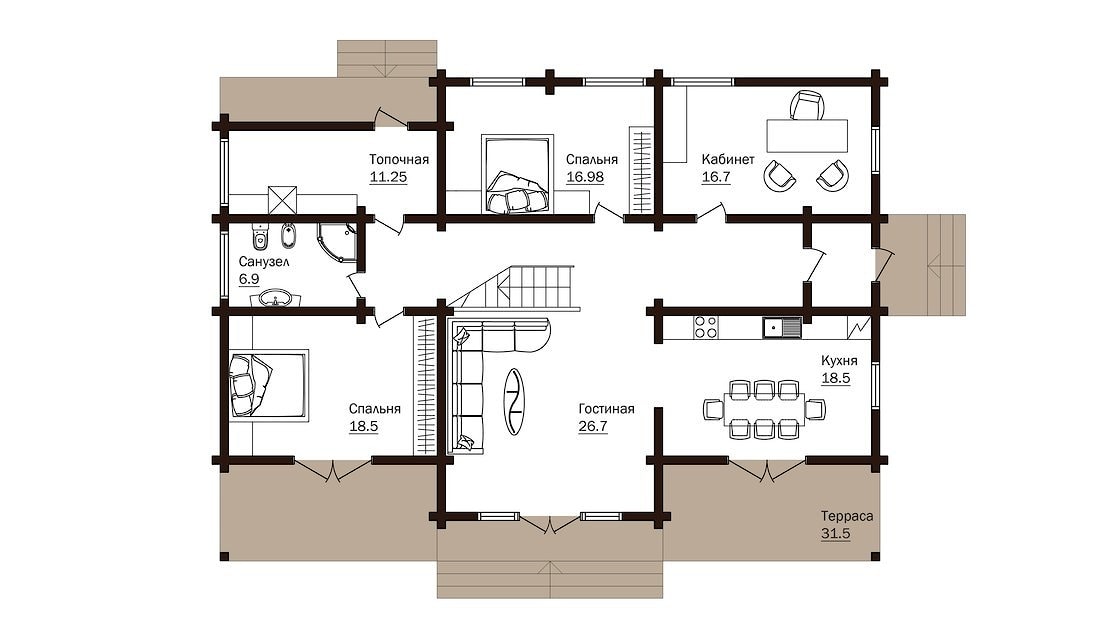 план первого этажа проект "Жизнь 221"