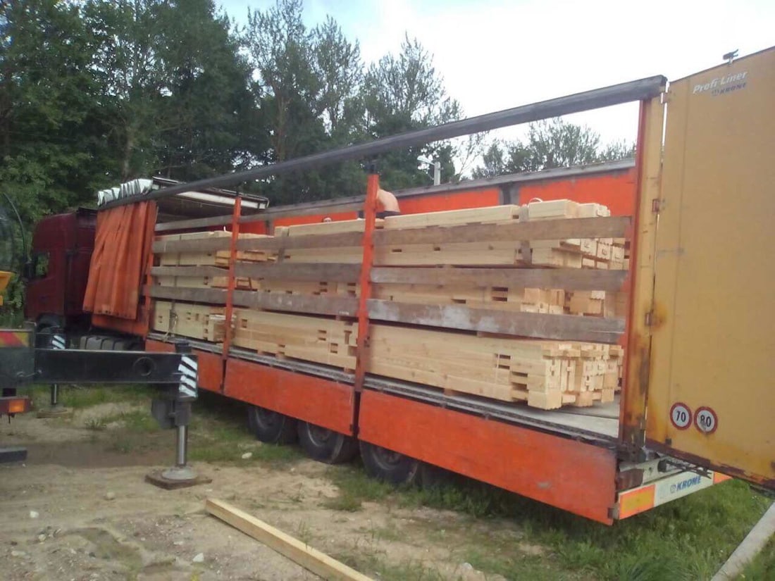 Доставка профилированного бруса