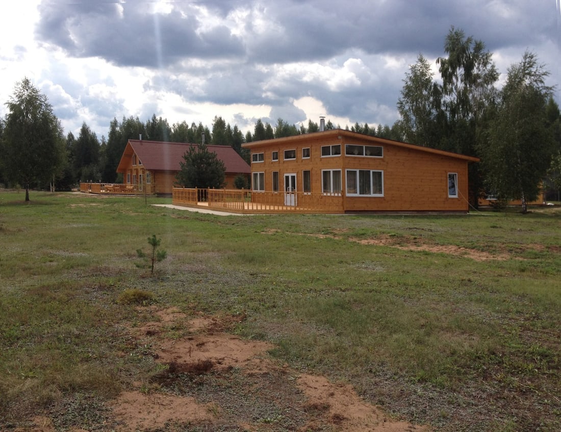 Деревянный дом из клеёного бруса 160 мм, проект "Шклов" 287 м&sup2;