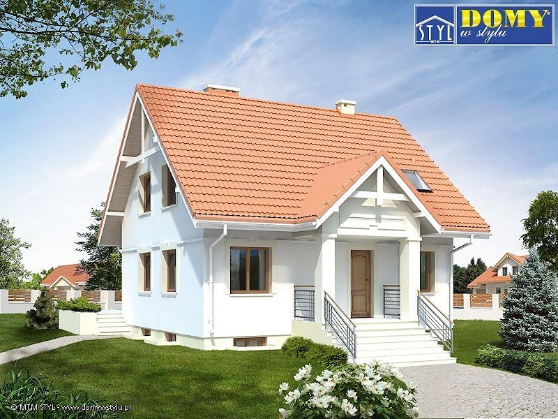 Проект Дом с мансардой Pliszka 4 - 126 м2  