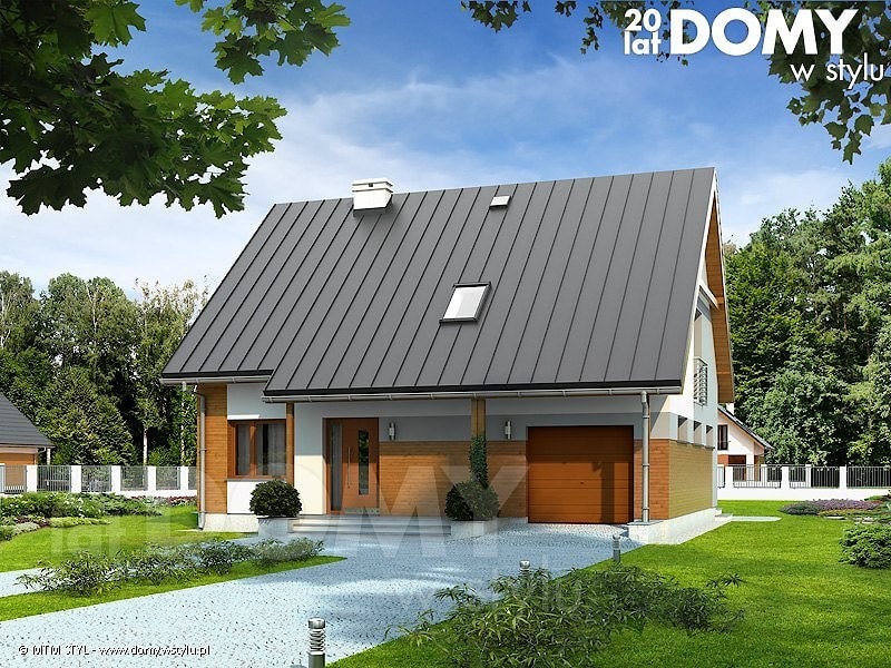 Проект Дом с гаражом Jabłoń 2 - 156 м2  