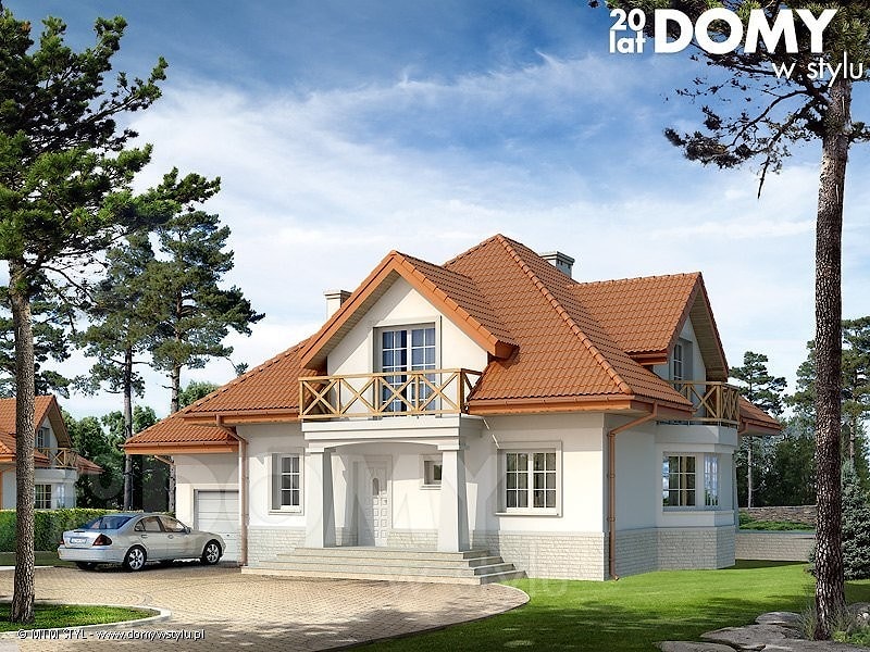 Проект Дом с гаражом Puszczyk 164 м2  