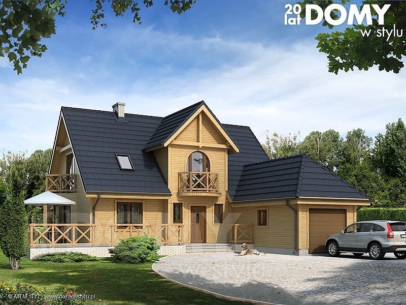  Профилированный брус деревянный дом для семьи проект Batuta 2 dr-S - 159 м2  