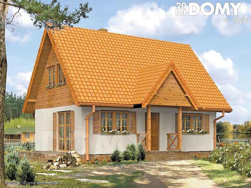 Проект дома с мансардой 79 м2