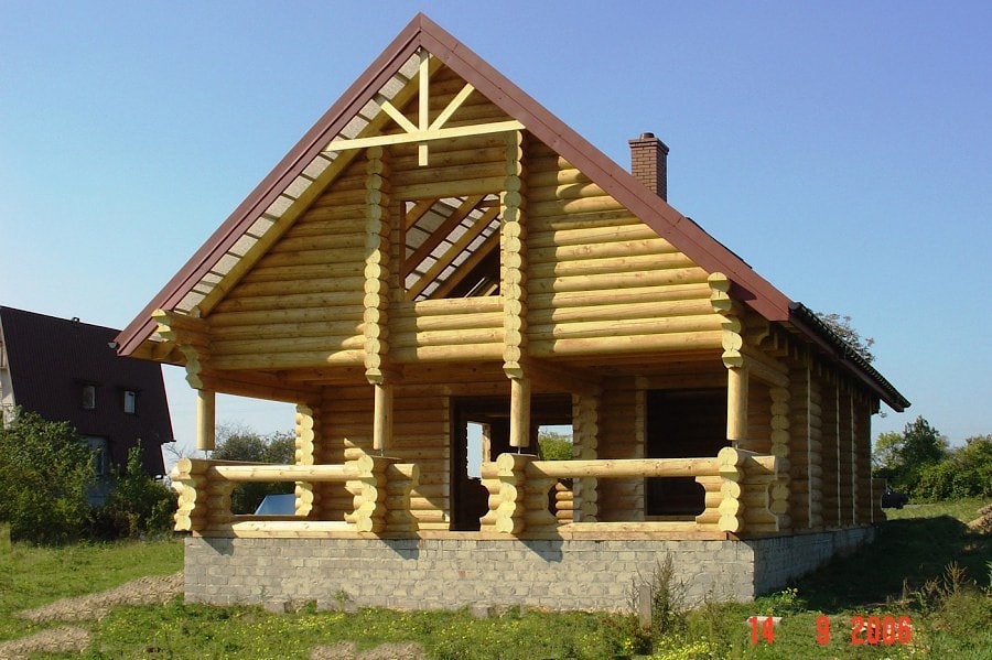 Строительство деревянного дома в Польше, проект "Варшава"  