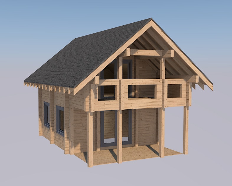 Продам новый деревянный дом произведённый и готовый к сборке, цена 49.000 руб   