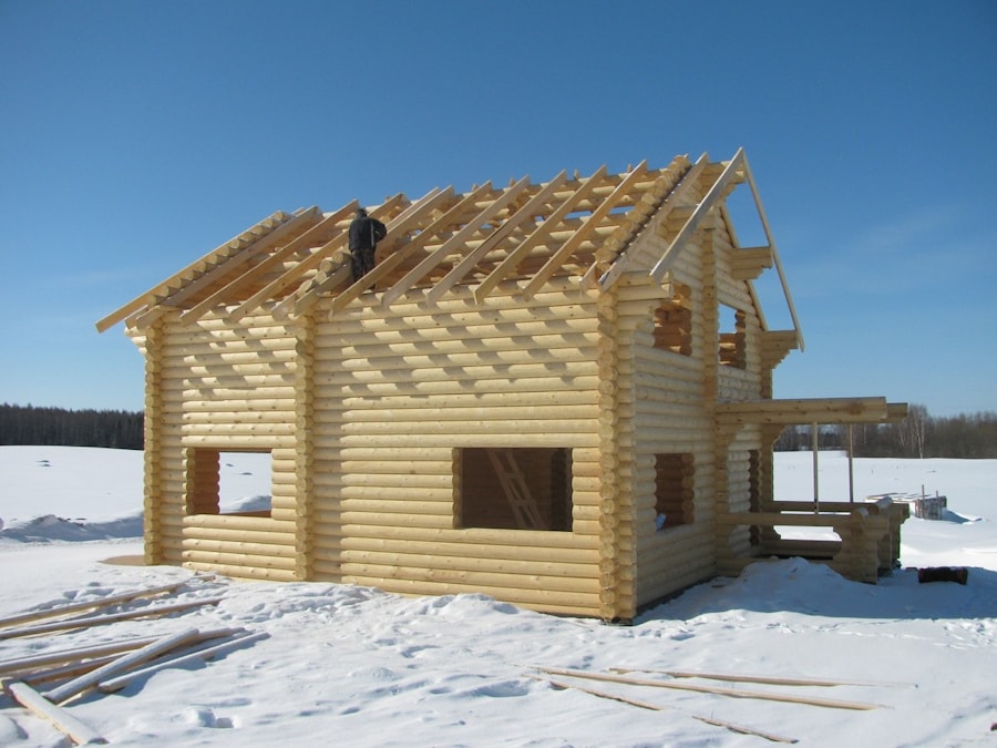 Строительство домов зимой 2022 - 2023  