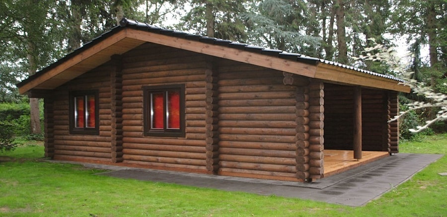 Строительство деревянного дома из оцилиндрованного бревна в Голландии   
